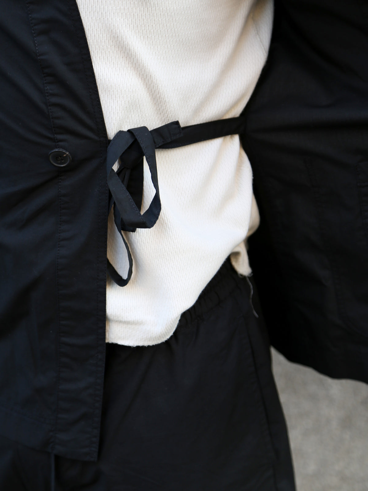 Hansen Garments FOLKE Eastern Style jacket – Black Parachute (31-64-2)