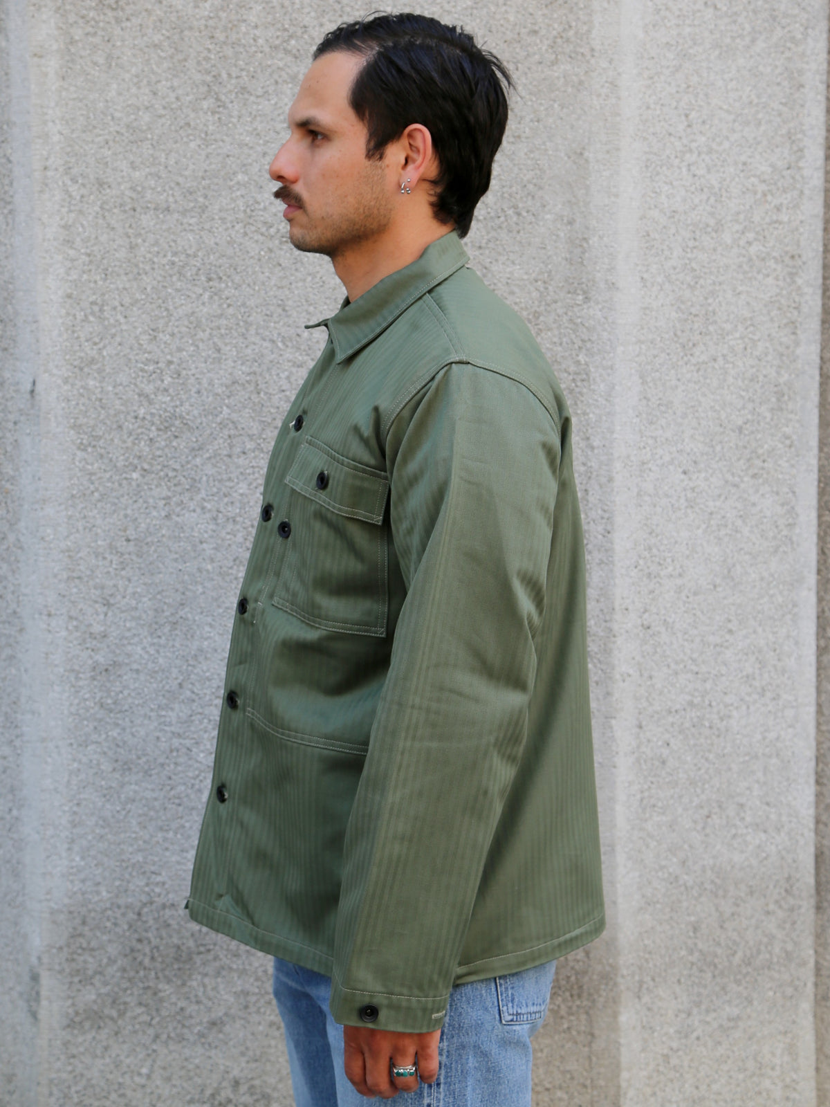 The Real McCOY's P-44 Utility Coat – Sage Green (MJ23011-154)