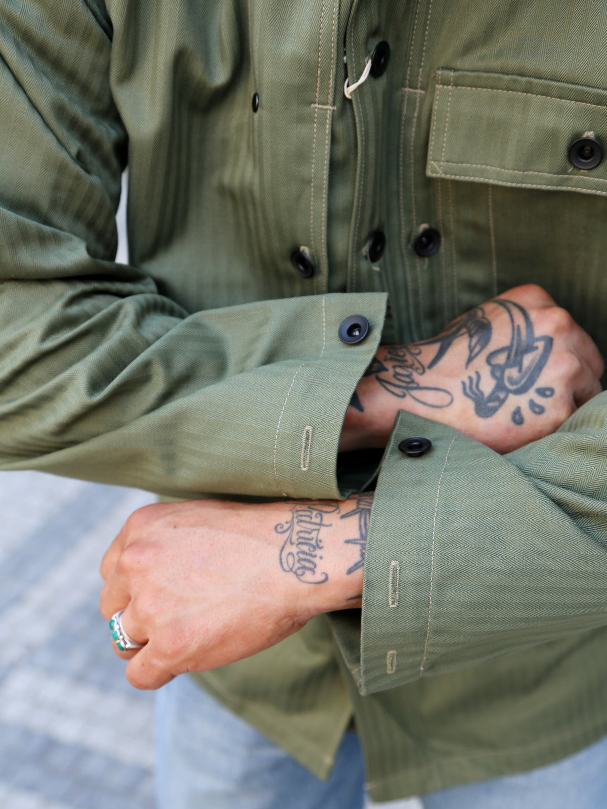 The Real McCOY's P-44 Utility Coat – Sage Green (MJ23011-154)