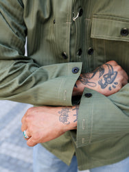 The Real McCOY's P-44 Utility Coat – Sage Green (MJ23011-154)