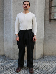 Hansen Garments EMIR Loose Drawstring Pants – Black Parachute (31-64-2)