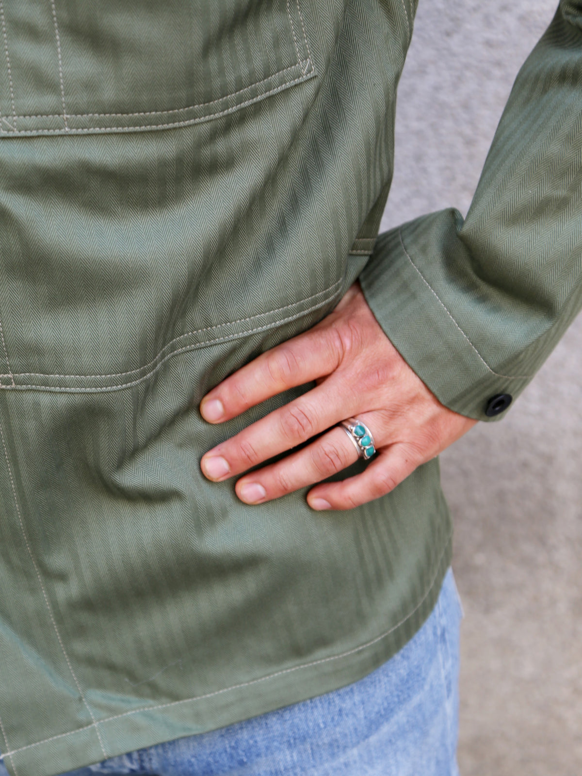 The Real McCOY's P-44 Utility Coat – Sage Green (MJ23011-154)