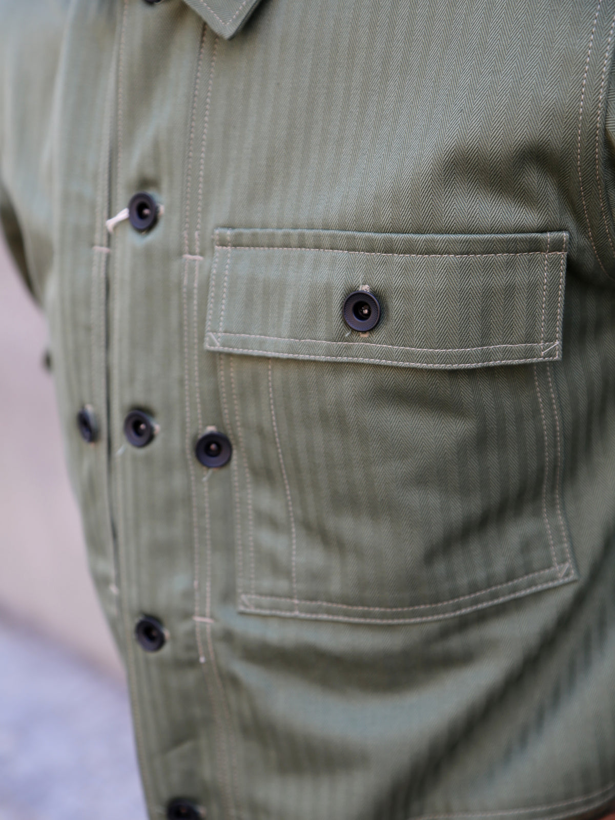 The Real McCOY's P-44 Utility Coat – Sage Green (MJ23011-154)