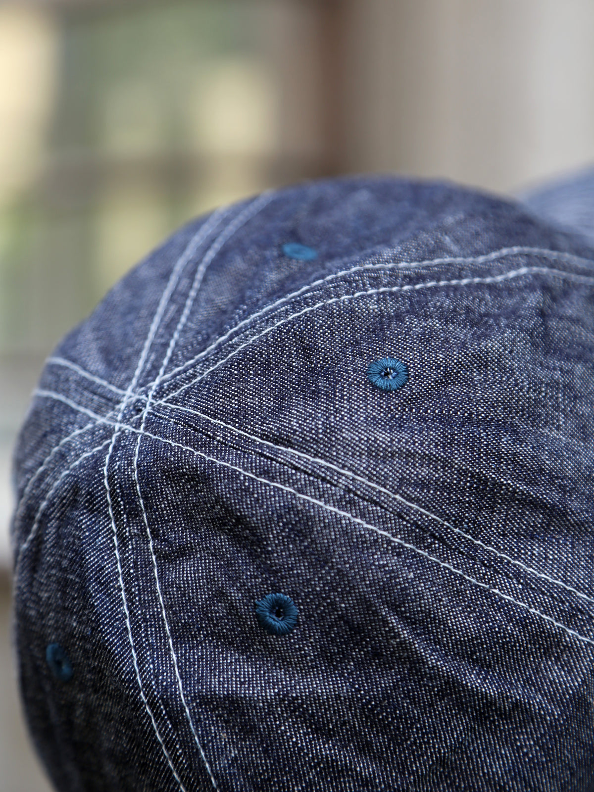 Omoto Denim 10oz Denim 6 Panel Hat – Indigo (9001)