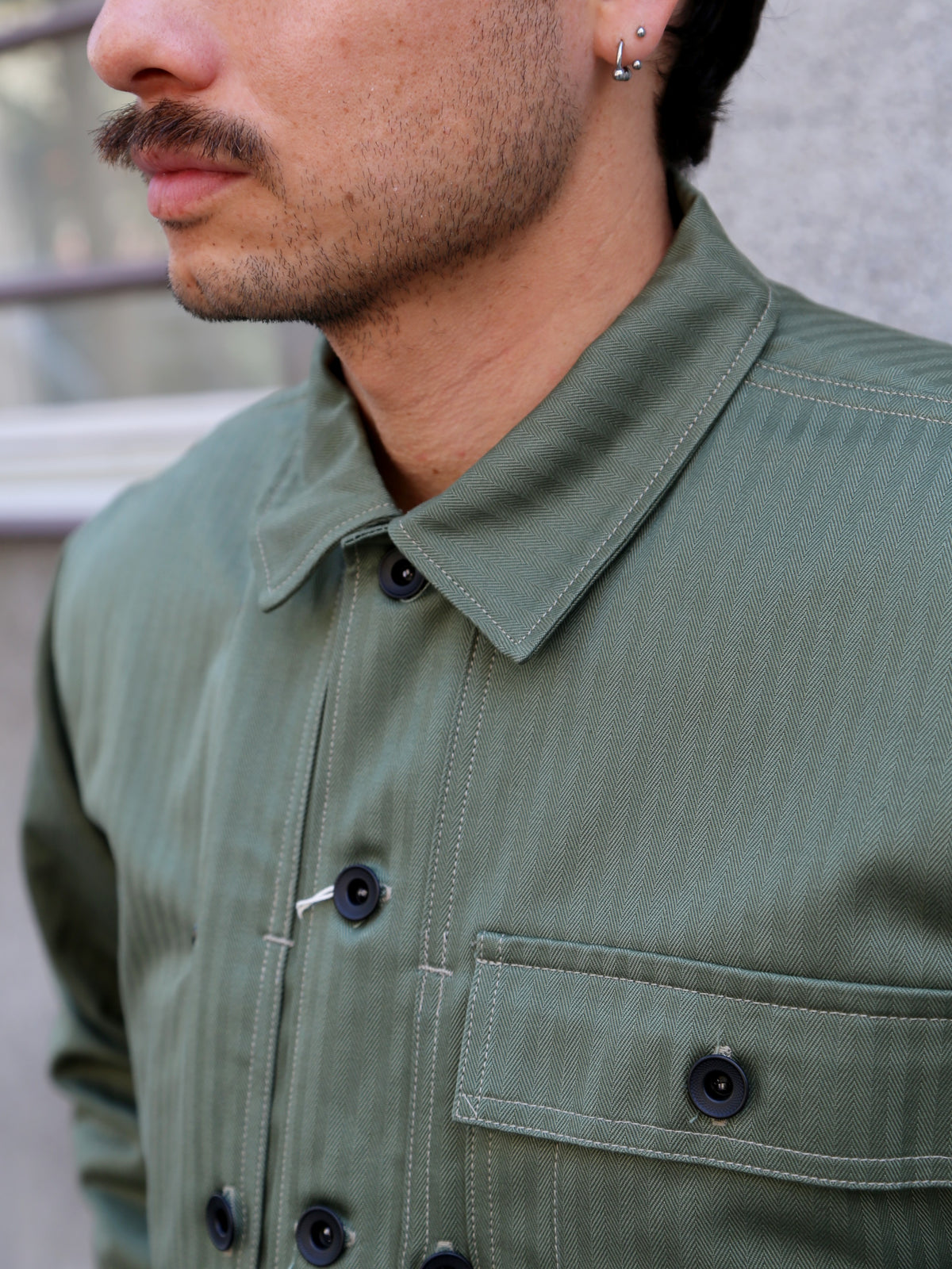 The Real McCOY's P-44 Utility Coat – Sage Green (MJ23011-154)