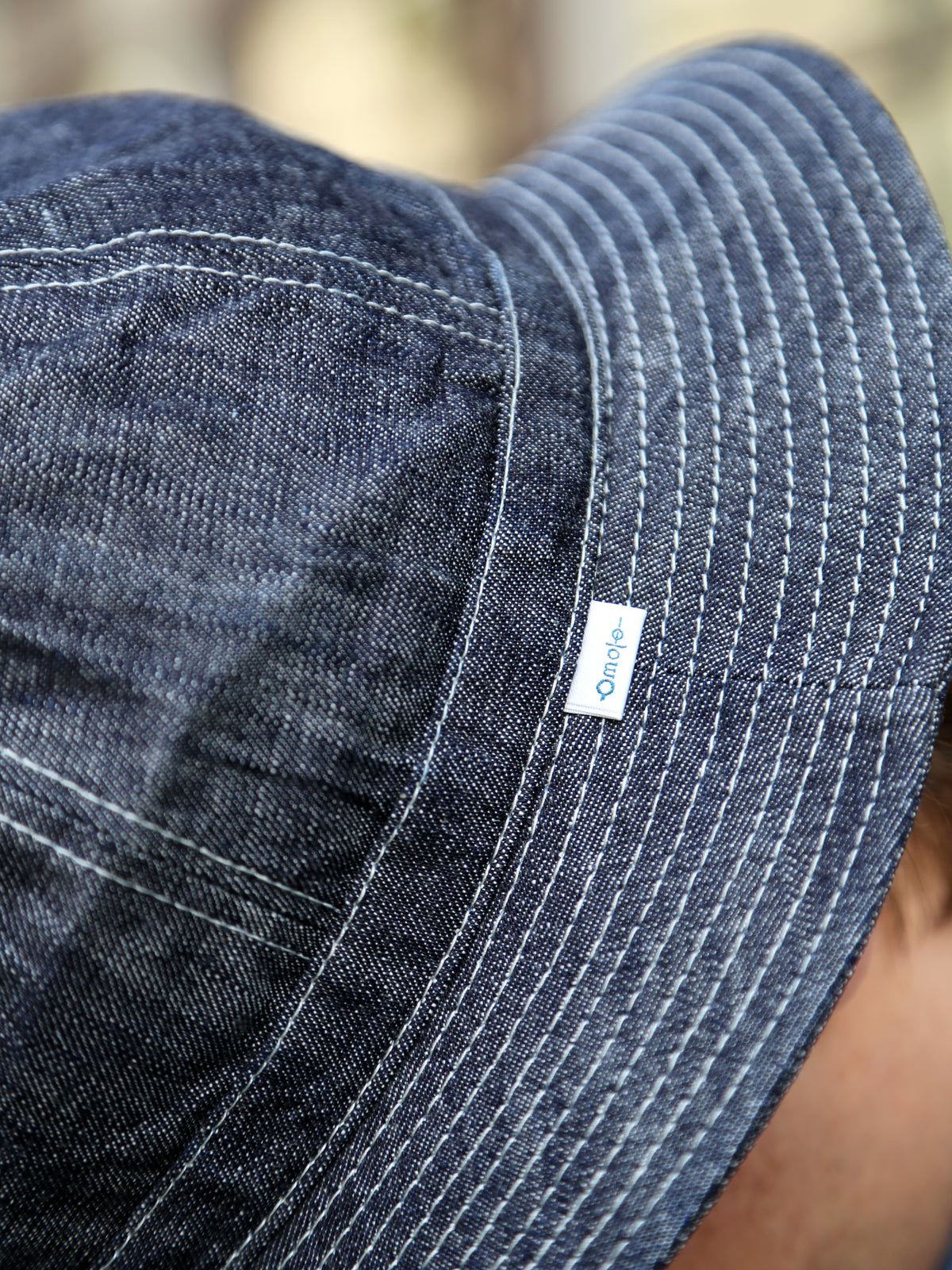 Omoto Denim 10oz Denim 6 Panel Hat – Indigo (9001)
