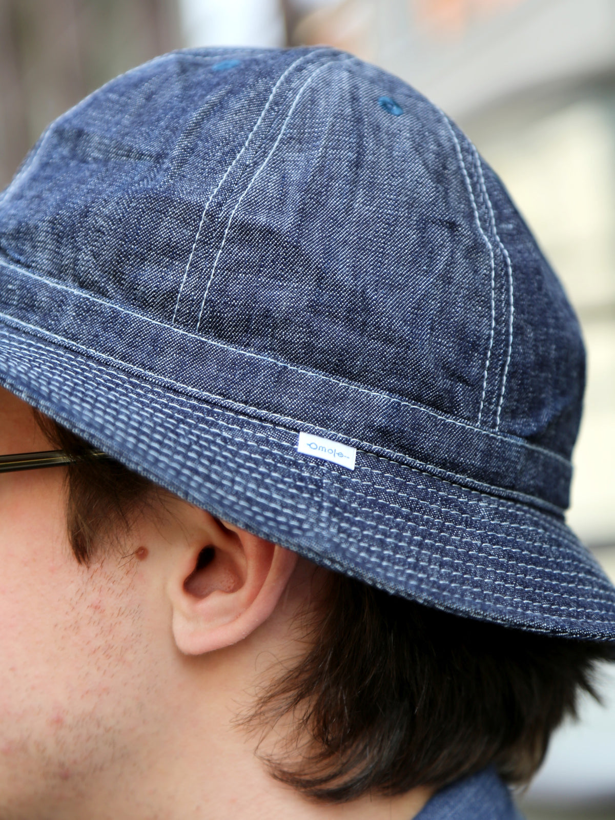 Omoto Denim 10oz Denim 6 Panel Hat – Indigo (9001)