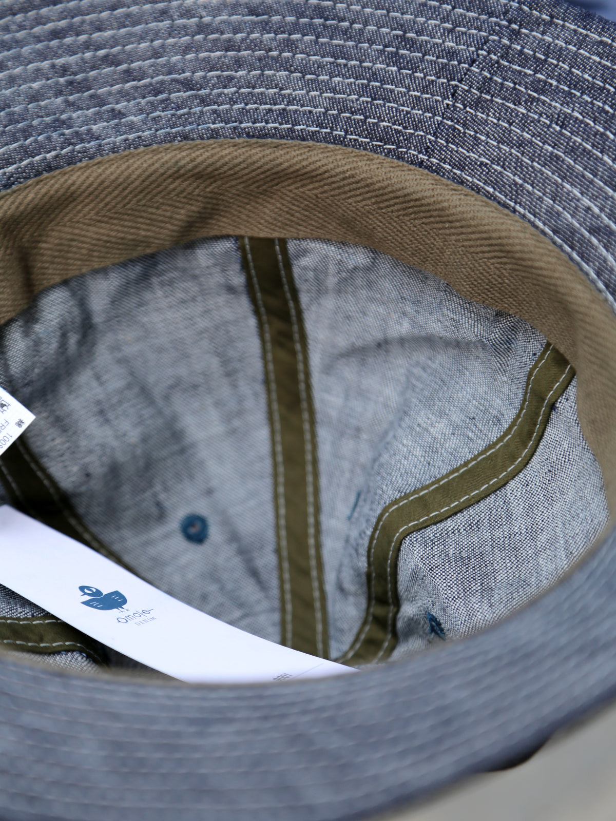 Omoto Denim 10oz Denim 6 Panel Hat – Indigo (9001)
