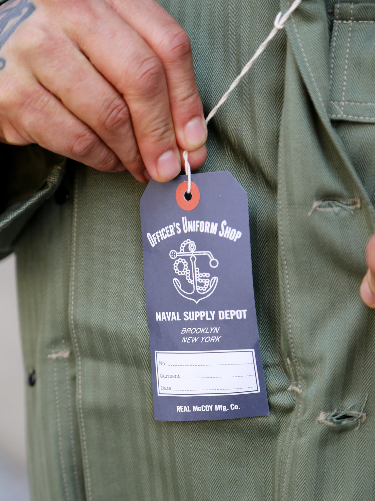 The Real McCOY's P-44 Utility Coat – Sage Green (MJ23011-154)