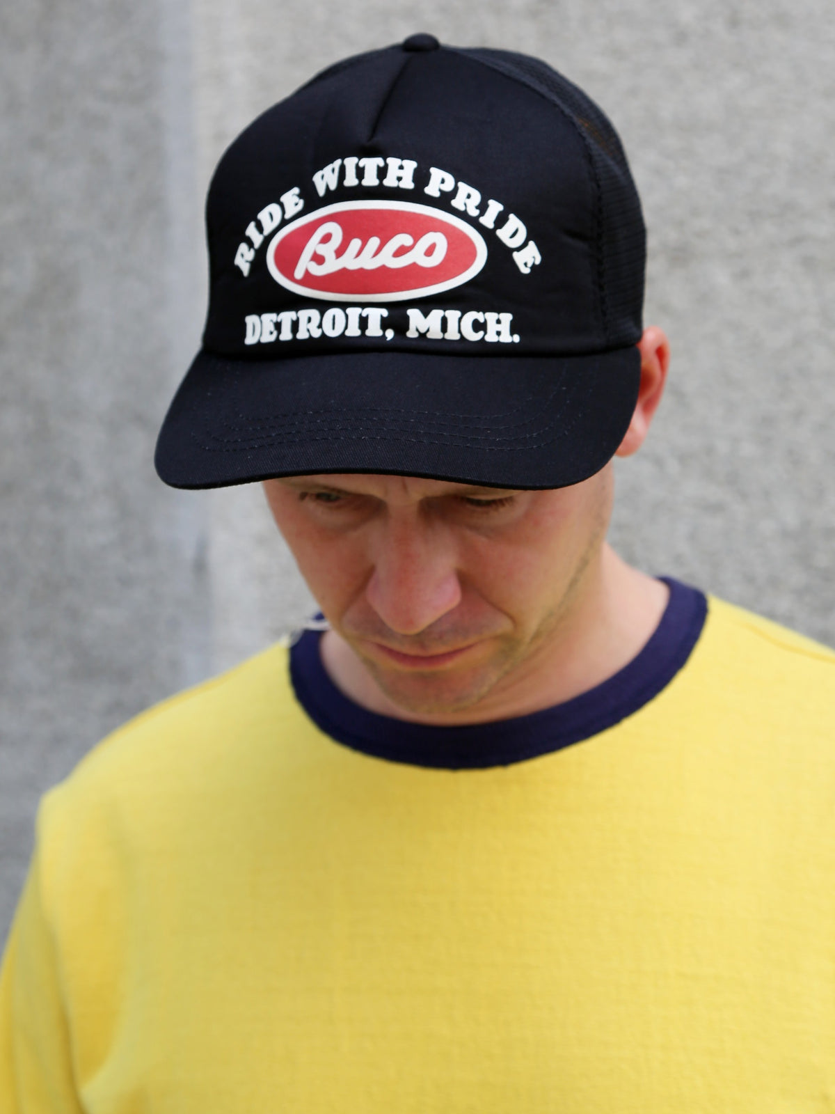 The Real McCOY's Buco Mesh Cap / Buco Oval – Black (BA26001-030)