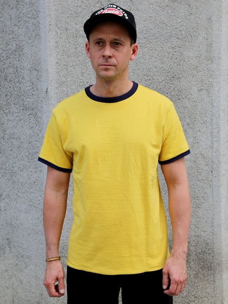 The Real McCOY's U.S.N. Reversible T-Shirt – Navy/Yellow (MC26005-314)