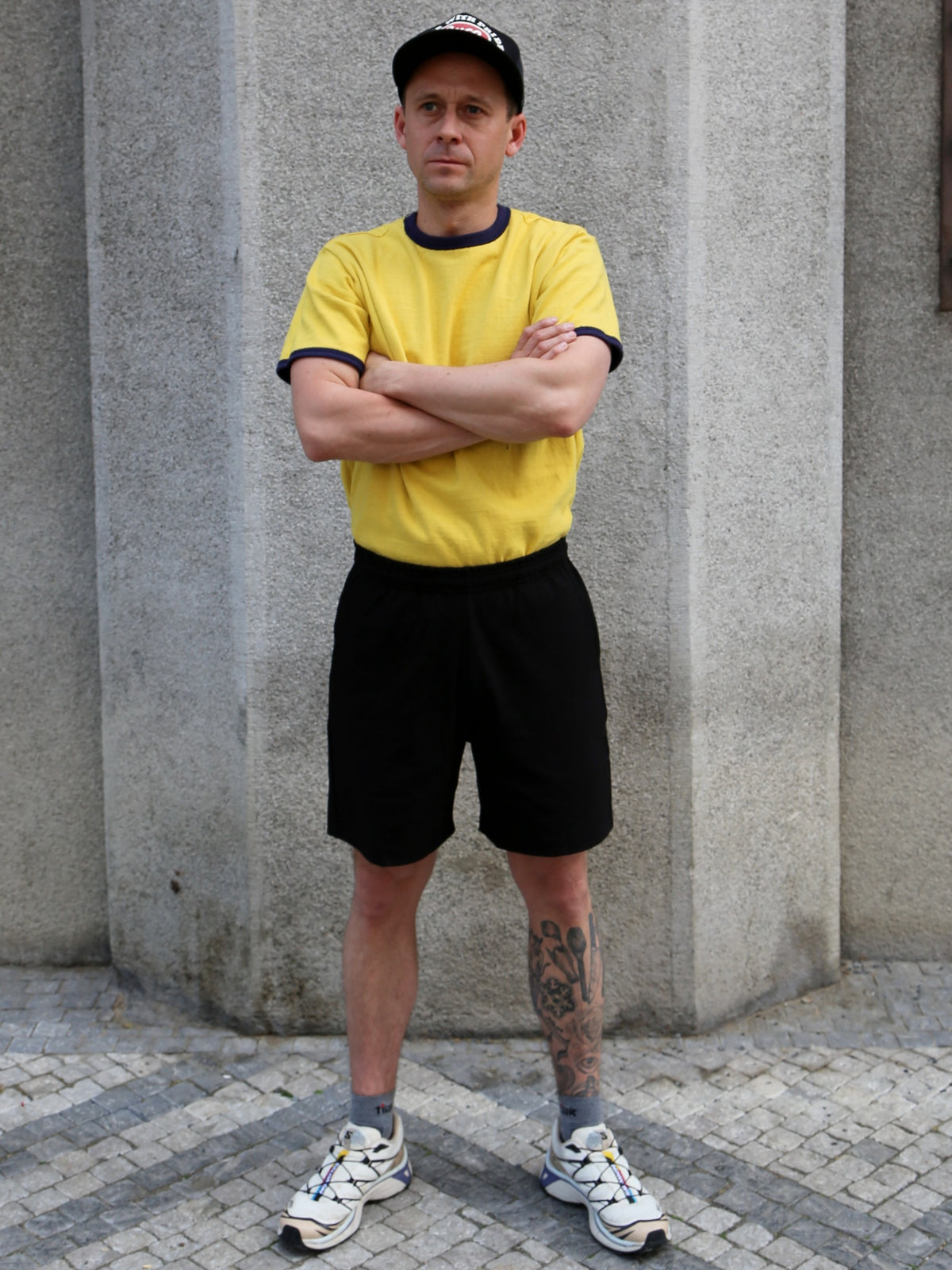 The Real McCOY's Jersey Gym Shorts – Black (MC26037-030)