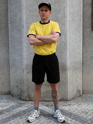 The Real McCOY's Jersey Gym Shorts – Black (MC26037-030)