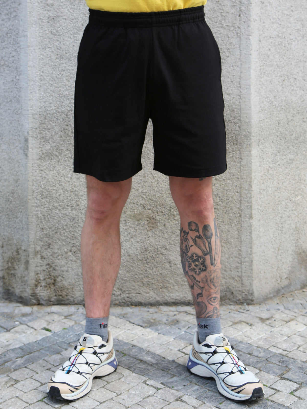 The Real McCOY's Jersey Gym Shorts – Black (MC26037-030)