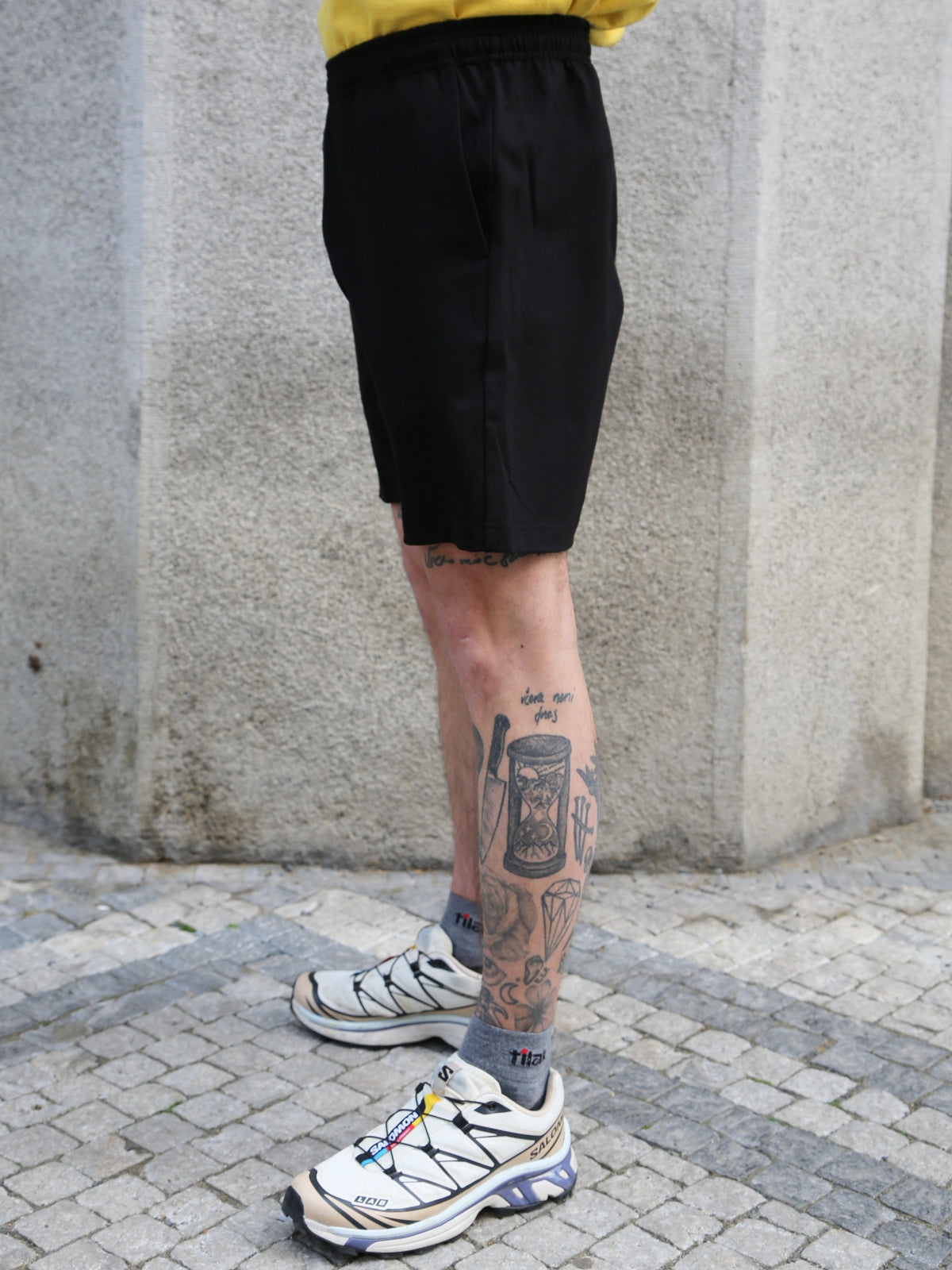 The Real McCOY's Jersey Gym Shorts – Black (MC26037-030)