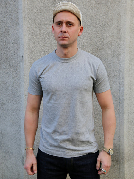 Utilitees 5.5oz Loopwheel Crew Neck T-Shirt – Grey (UTIL-GRY)