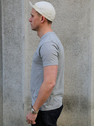 Utilitees 5.5oz Loopwheel Crew Neck T-Shirt – Grey (UTIL-GRY)