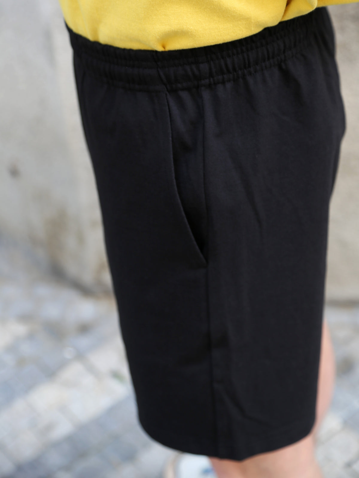The Real McCOY's Jersey Gym Shorts – Black (MC26037-030)
