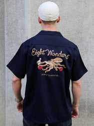 Nudie Jeans Arthur Bowling Shirt 9 Wonders – Navy (140927)