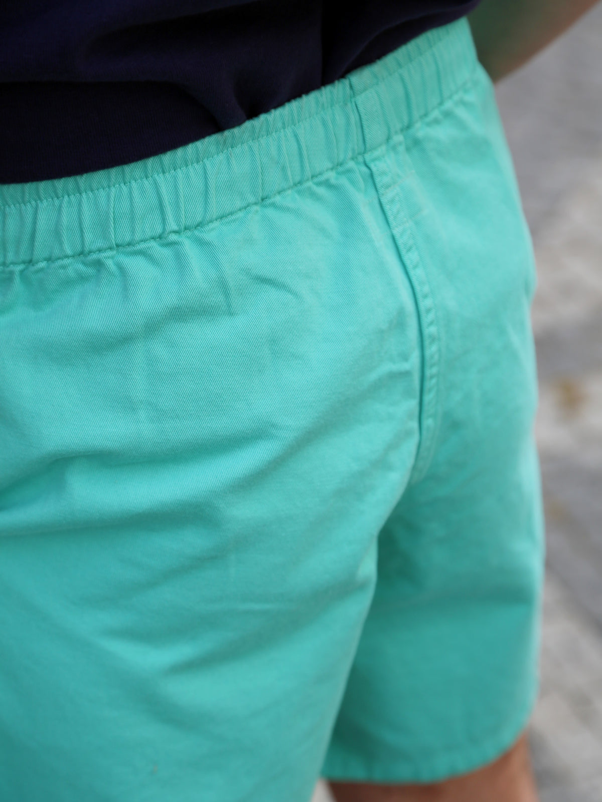 The Real McCOY's Cotton Drill Swim Shorts (Over-Dyed) – Teal (MP22015-111)