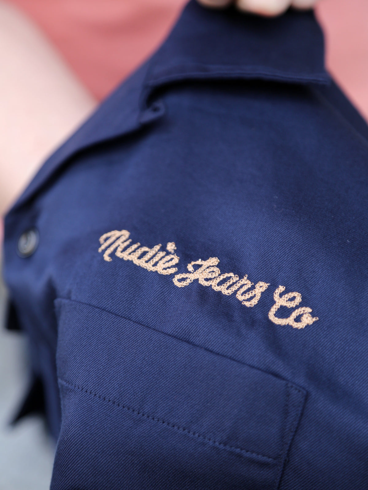 Nudie Jeans Arthur Bowling Shirt 9 Wonders – Navy (140927)