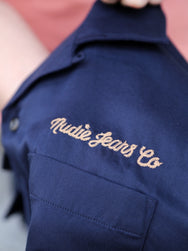 Nudie Jeans Arthur Bowling Shirt 9 Wonders – Navy (140927)