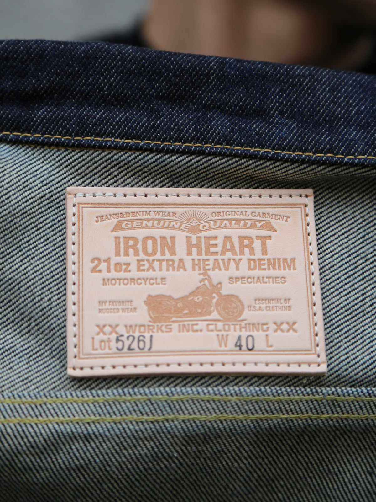 Iron Heart 21oz Selvedge Denim Type III – Indigo (IH-526J)