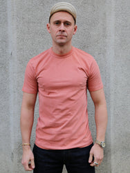 Utilitees 5.5oz Loopwheel Crew Neck T-Shirt – Coral Pink (UTIL-COR)