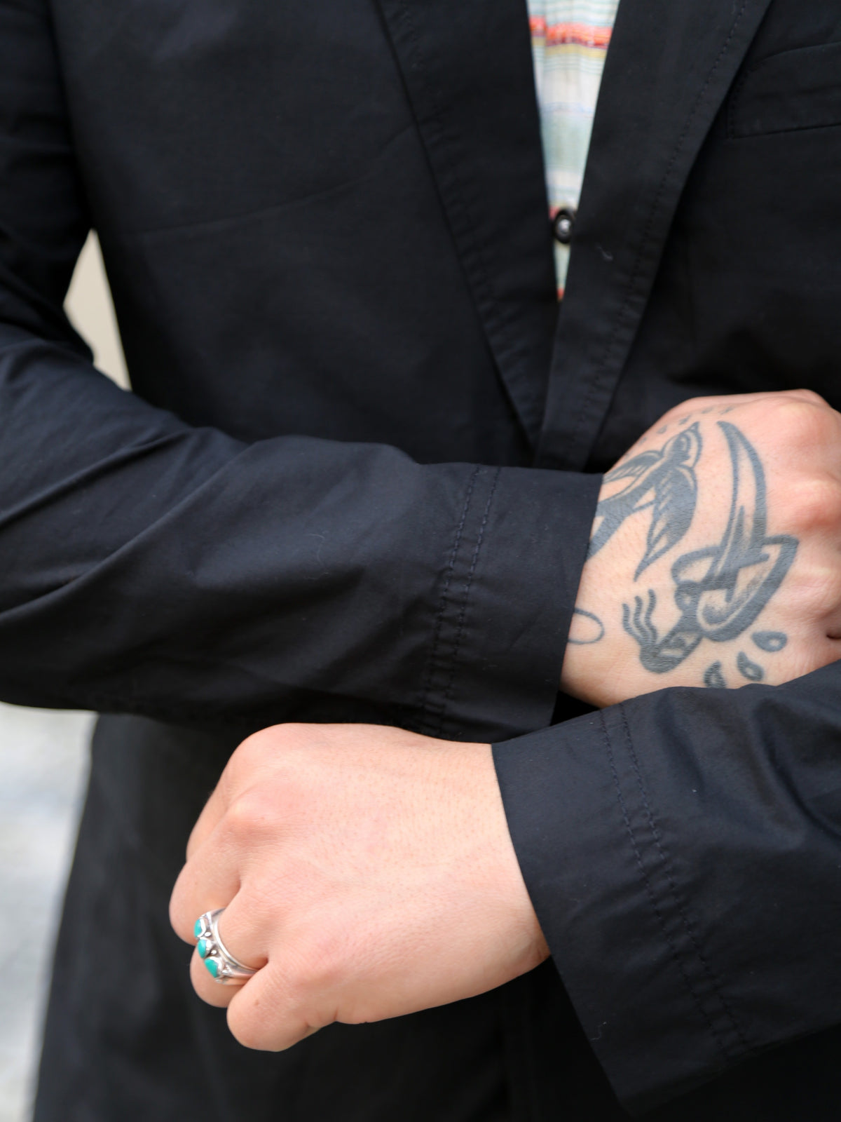 Hansen Garments CHARLIE Easy Two Button Blazer – Black Parachute (31-64-2)