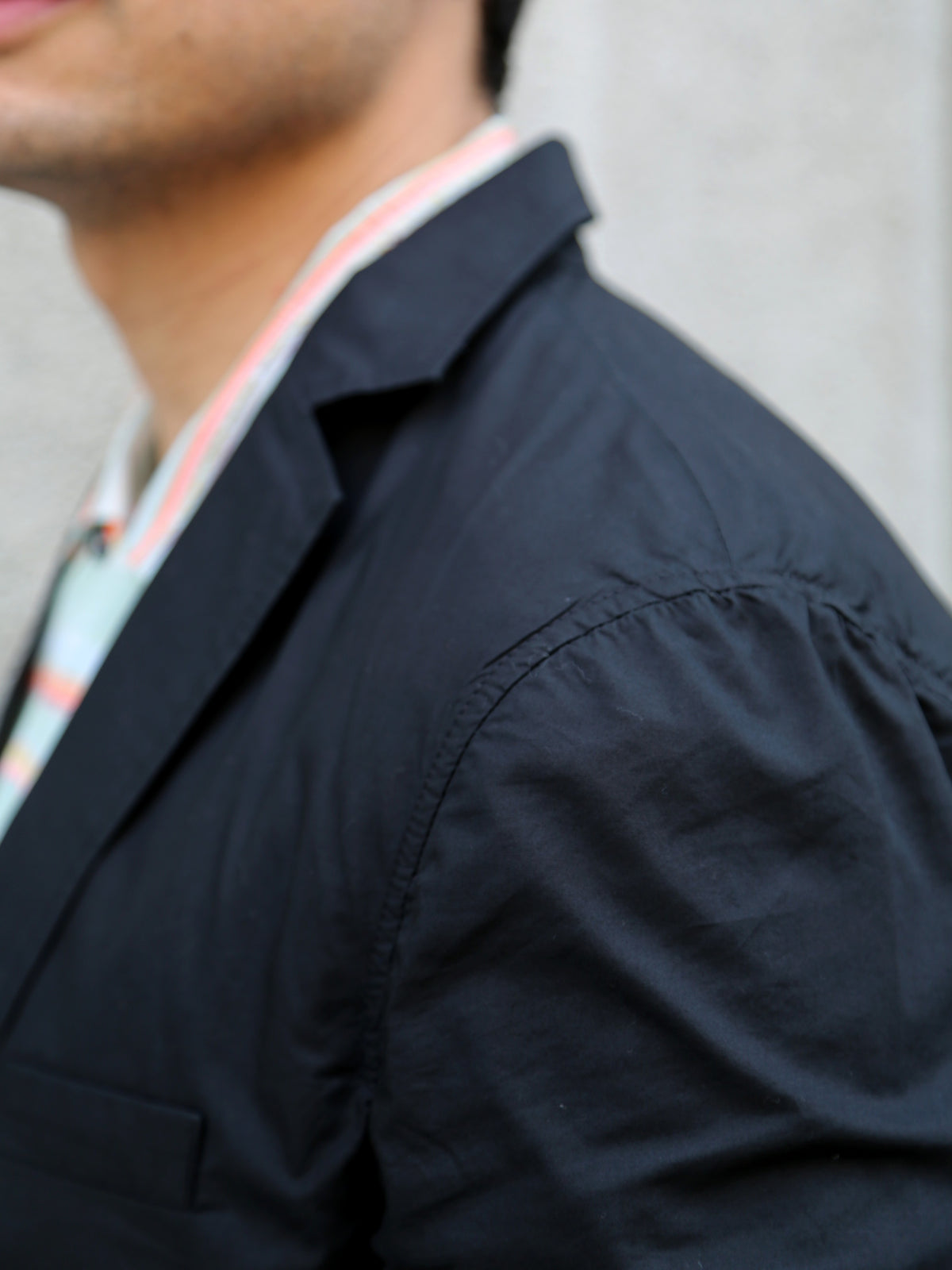 Hansen Garments CHARLIE Easy Two Button Blazer – Black Parachute (31-64-2)