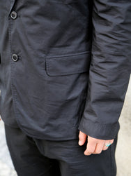 Hansen Garments CHARLIE Easy Two Button Blazer – Black Parachute (31-64-2)