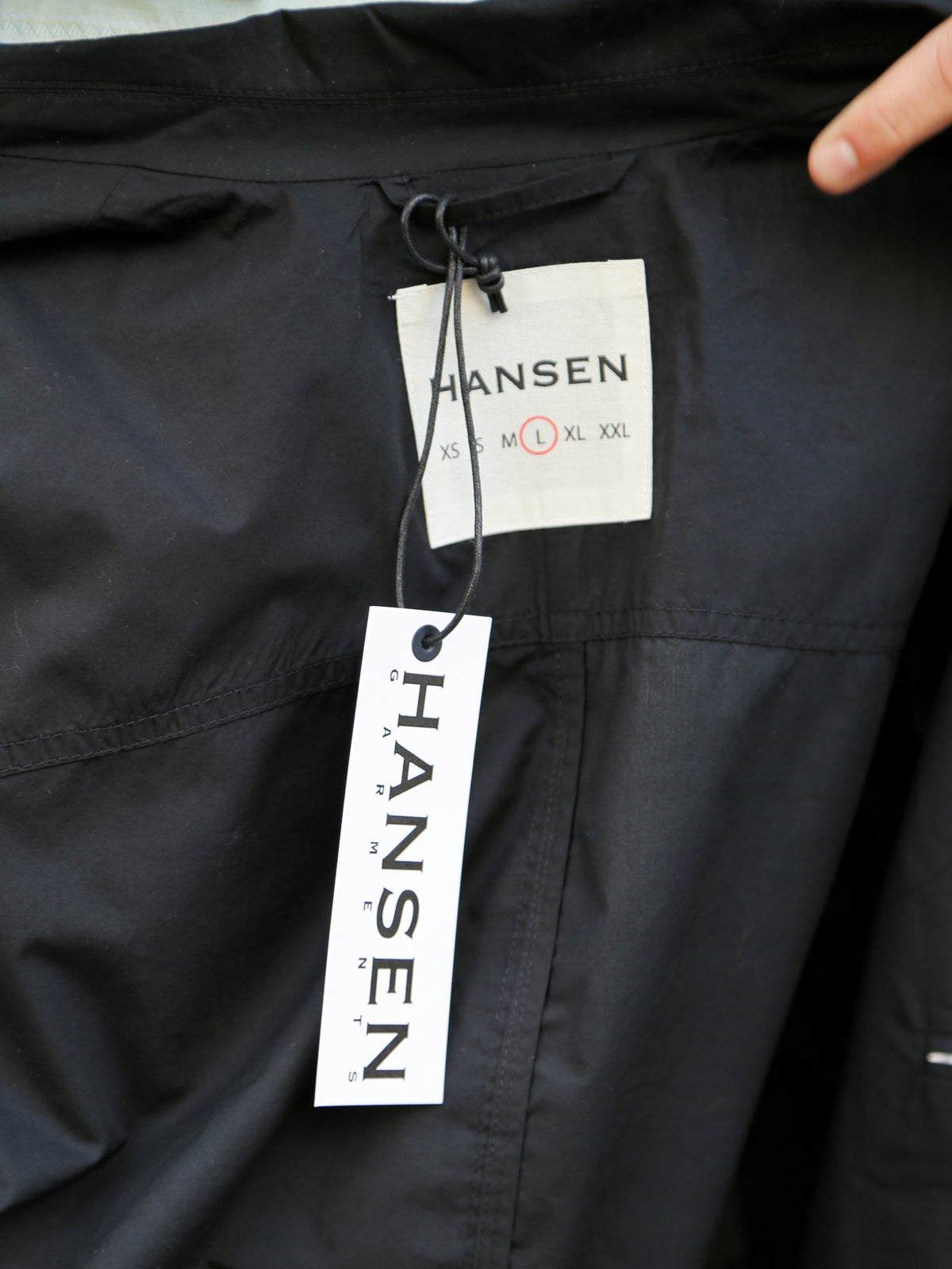 Hansen Garments CHARLIE Easy Two Button Blazer – Black Parachute (31-64-2)