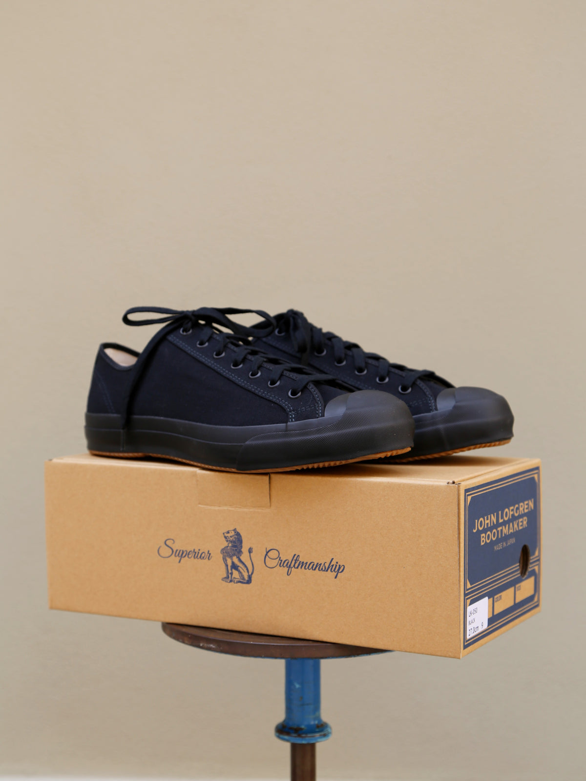 John Lofgren JLB 12oz Champion Sneakers – Solid Black (LK-050)