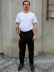 Hansen Garments SUNE Pleated Classic Trousers – Black Parachute (31-64-2)