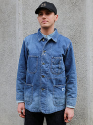 Omoto Denim 11.5oz Nep Denim Coverall  3 years wash  – Indigo (3618)