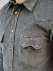 Indigofera Ryman Corduroy Shirt – Steel Grey (6995-571-92)