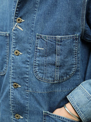 Omoto Denim 11.5oz Nep Denim Coverall  3 years wash  – Indigo (3618)