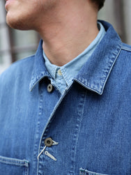 Omoto Denim 11.5oz Nep Denim Coverall  3 years wash  – Indigo (3618)