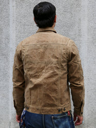Freenote Cloth Riders Jacket – Waxed Canvas Tobacco Tumbleweed Red Interior (M0004302-TMB)