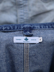 Omoto Denim 11.5oz Nep Denim Coverall  3 years wash  – Indigo (3618)