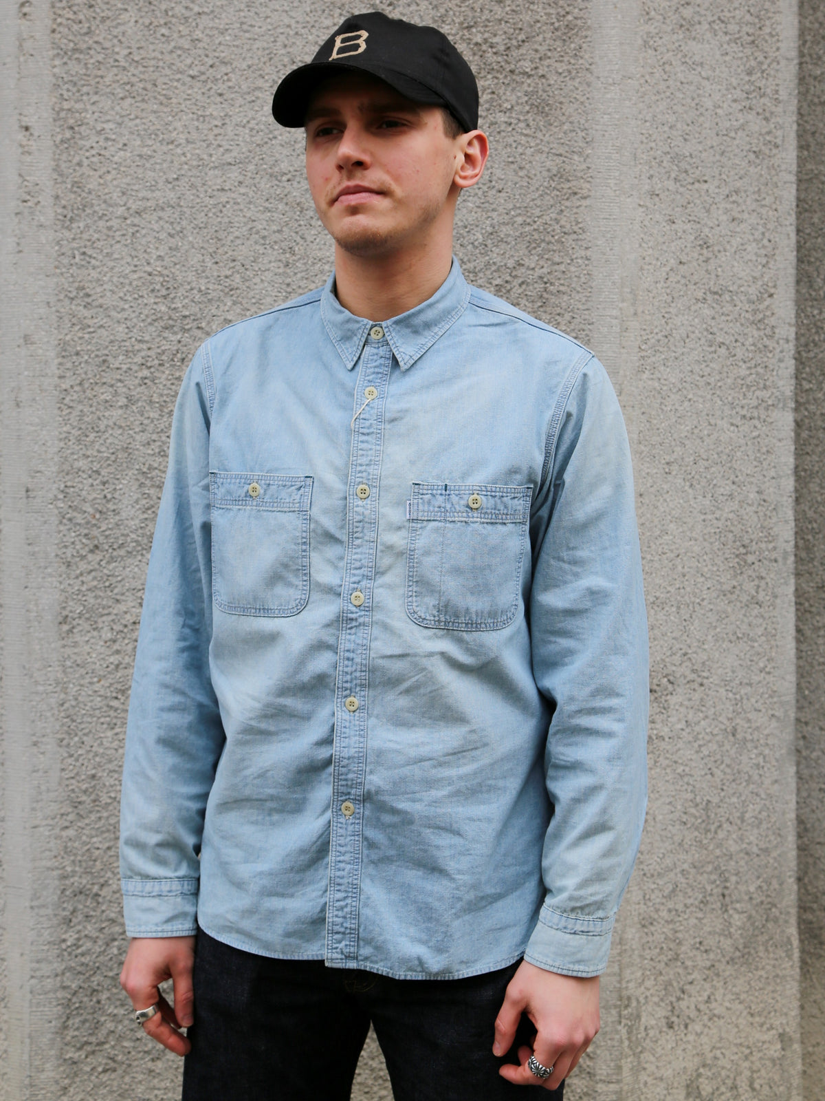 Omoto Denim 5oz Chambray Shirt – One Wash (5017)