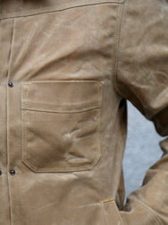 Freenote Cloth Riders Jacket – Waxed Canvas Tobacco Tumbleweed Red Interior (M0004302-TMB)