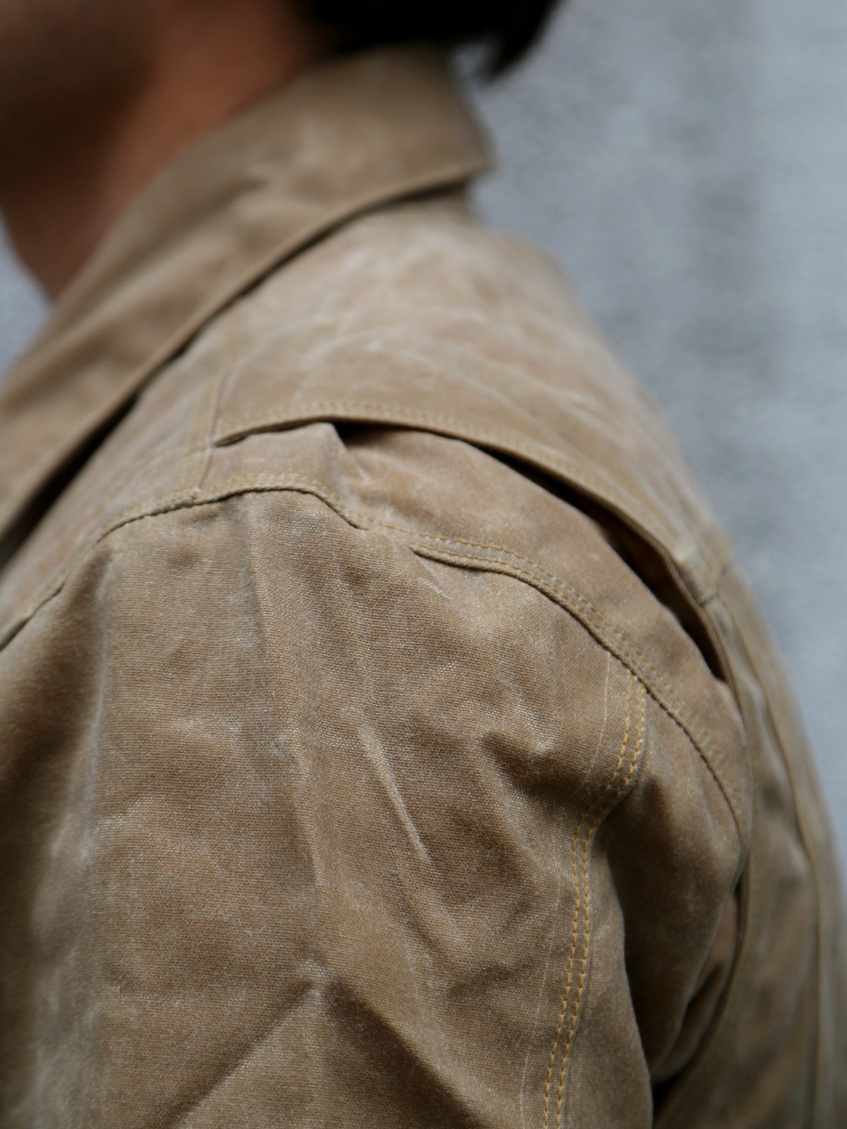 Freenote Cloth Riders Jacket – Waxed Canvas Tobacco Tumbleweed Red Interior (M0004302-TMB)