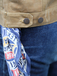 Freenote Cloth Riders Jacket – Waxed Canvas Tobacco Tumbleweed Red Interior (M0004302-TMB)