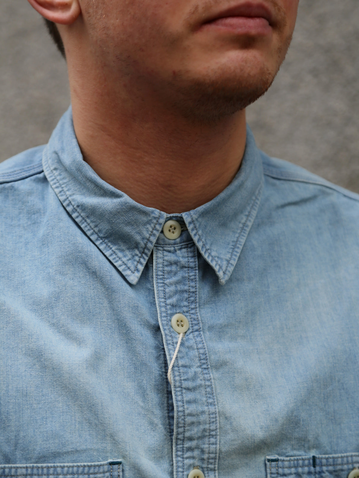 Omoto Denim 5oz Chambray Shirt – One Wash (5017)