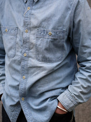 Omoto Denim 5oz Chambray Shirt – One Wash (5017)