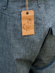 Fleurs de Bagne Le Pantalon “Le Nervi” – Chambray (A-05928)