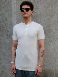 Belafonte Ragtime Rib Under Banded Tee – White (BF-19-60)