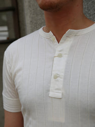 Belafonte Ragtime Rib Under Banded Tee – White (BF-19-60)
