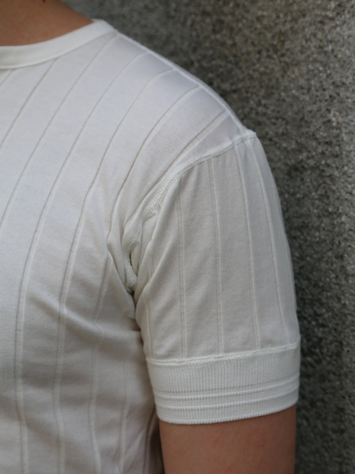 Belafonte Ragtime Rib Under Banded Tee – White (BF-19-60)